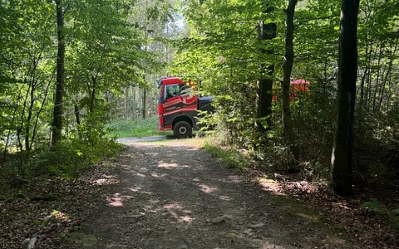 Hilden Hackgut und Transport bei der Arbeit